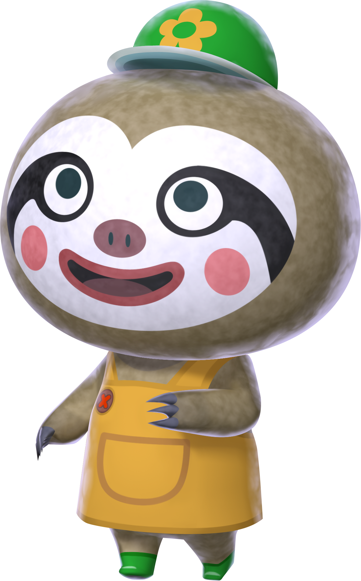 Animal Crossing Character Leif Sloppy Smile PNG Image