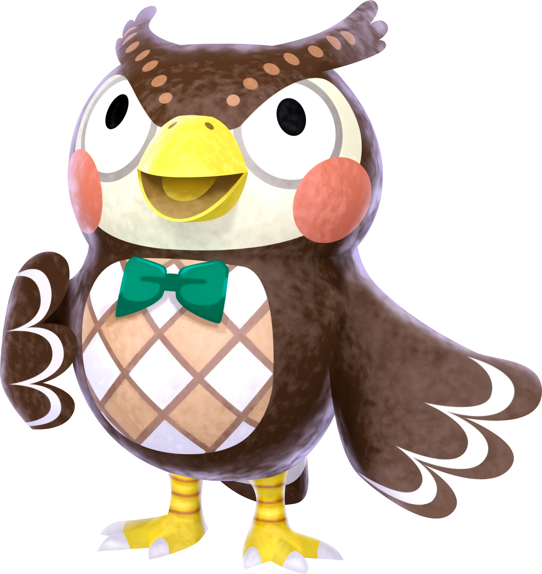 Animal Crossing Owl Character PNG Image