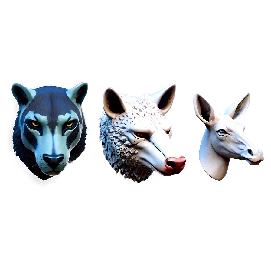 Animal Head Collection Png Nua PNG Image