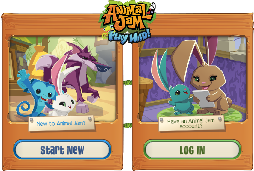 Animal Jam Login Screen PNG Image