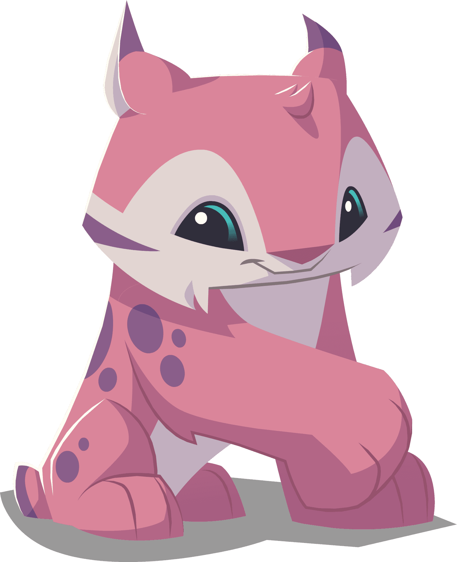 Animal Jam Pink Cheetah Character PNG Image