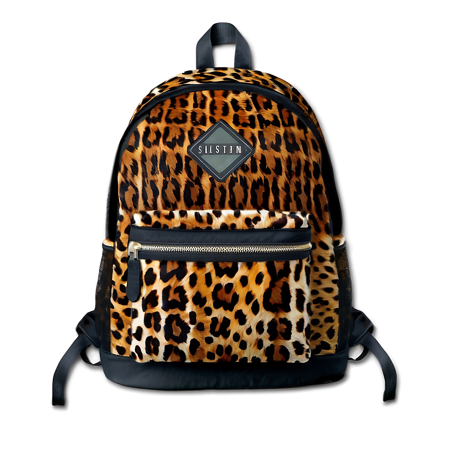 Animal Print Bookbag Png Reh12 PNG Image