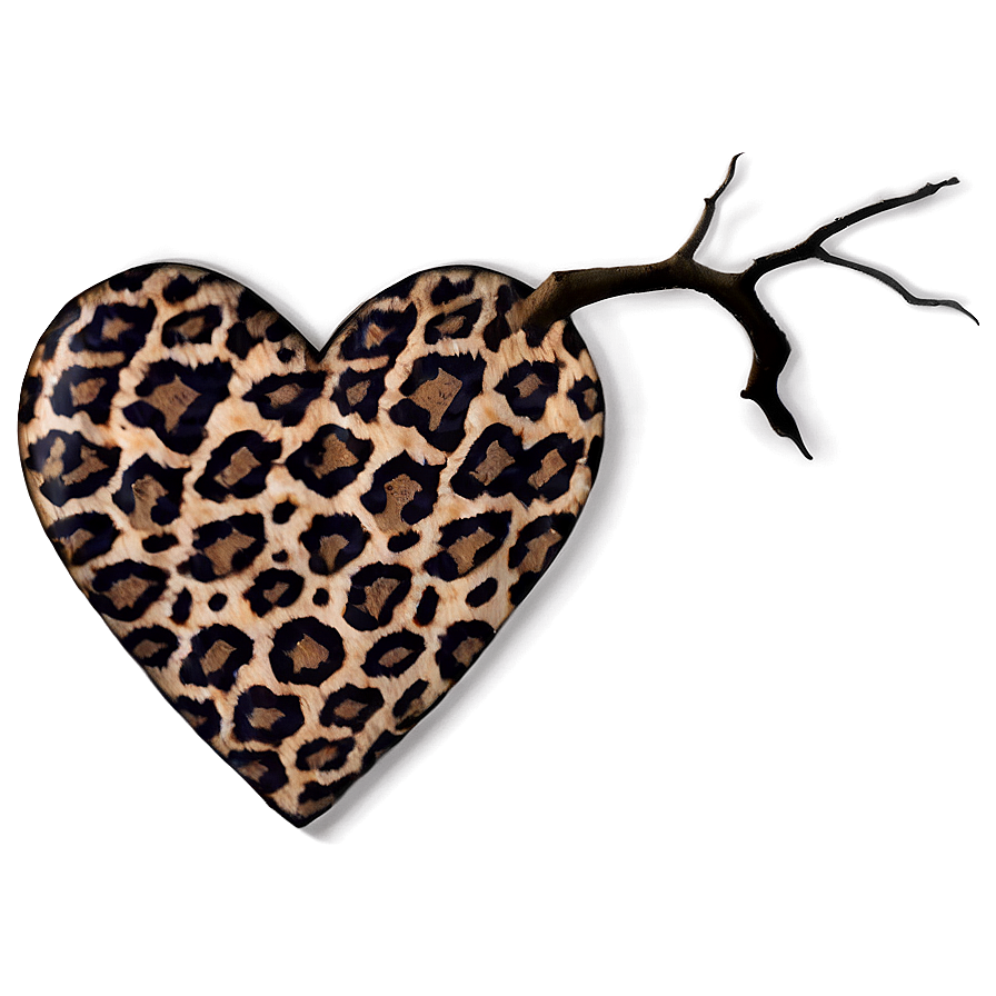 Animal Print Heart Png 7 PNG Image