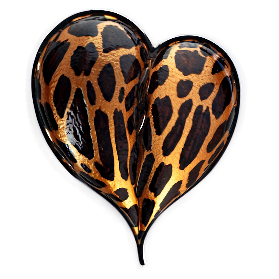 Animal Print Heart Png 96 PNG Image