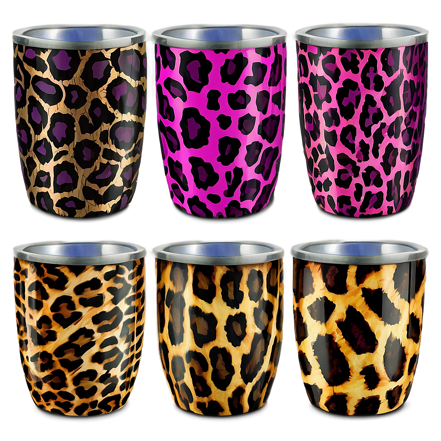 Animal Print Tumbler Cup Png 06272024 PNG Image