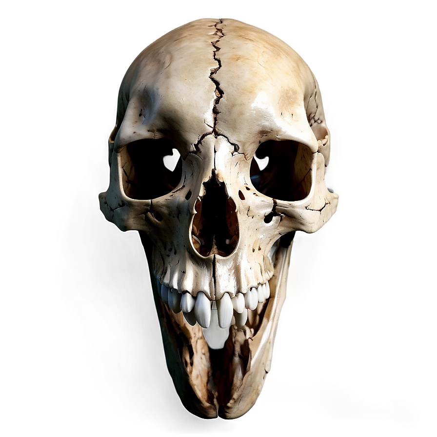 Animal Skull On Black Background Png Ype9 PNG Image