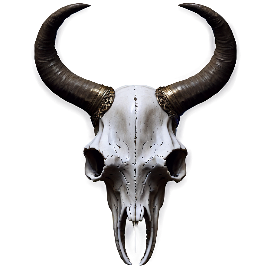 Animal Skull With Horns Png Mvv PNG Image