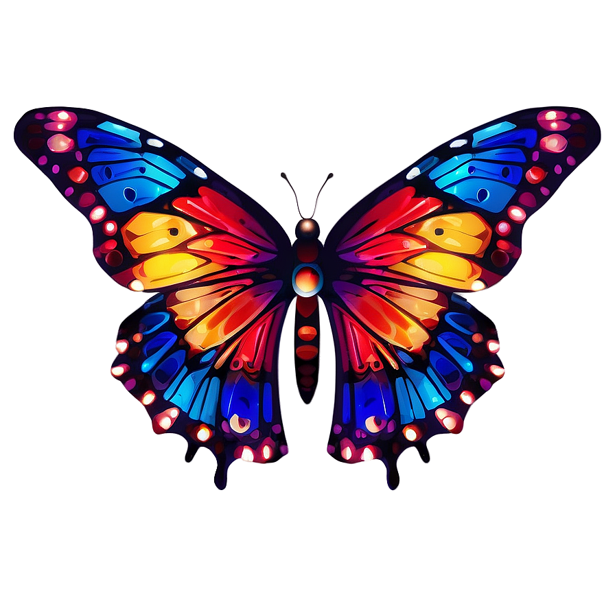 Animated 3d Butterfly Model Png Iaa84 PNG Image