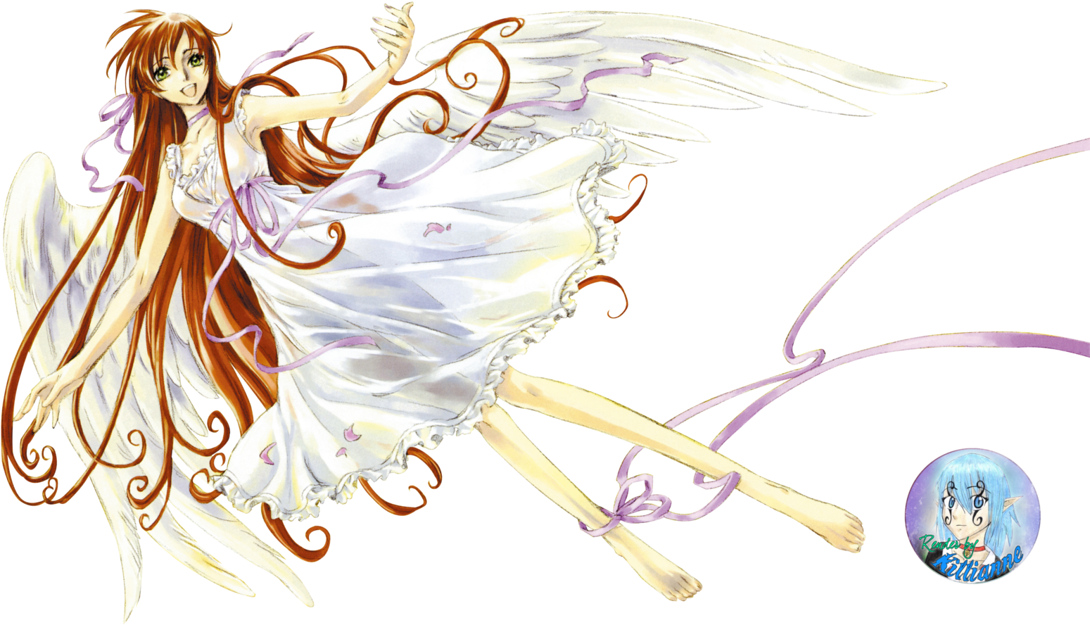 Animated Angel Fantasy Artwork PNG Image