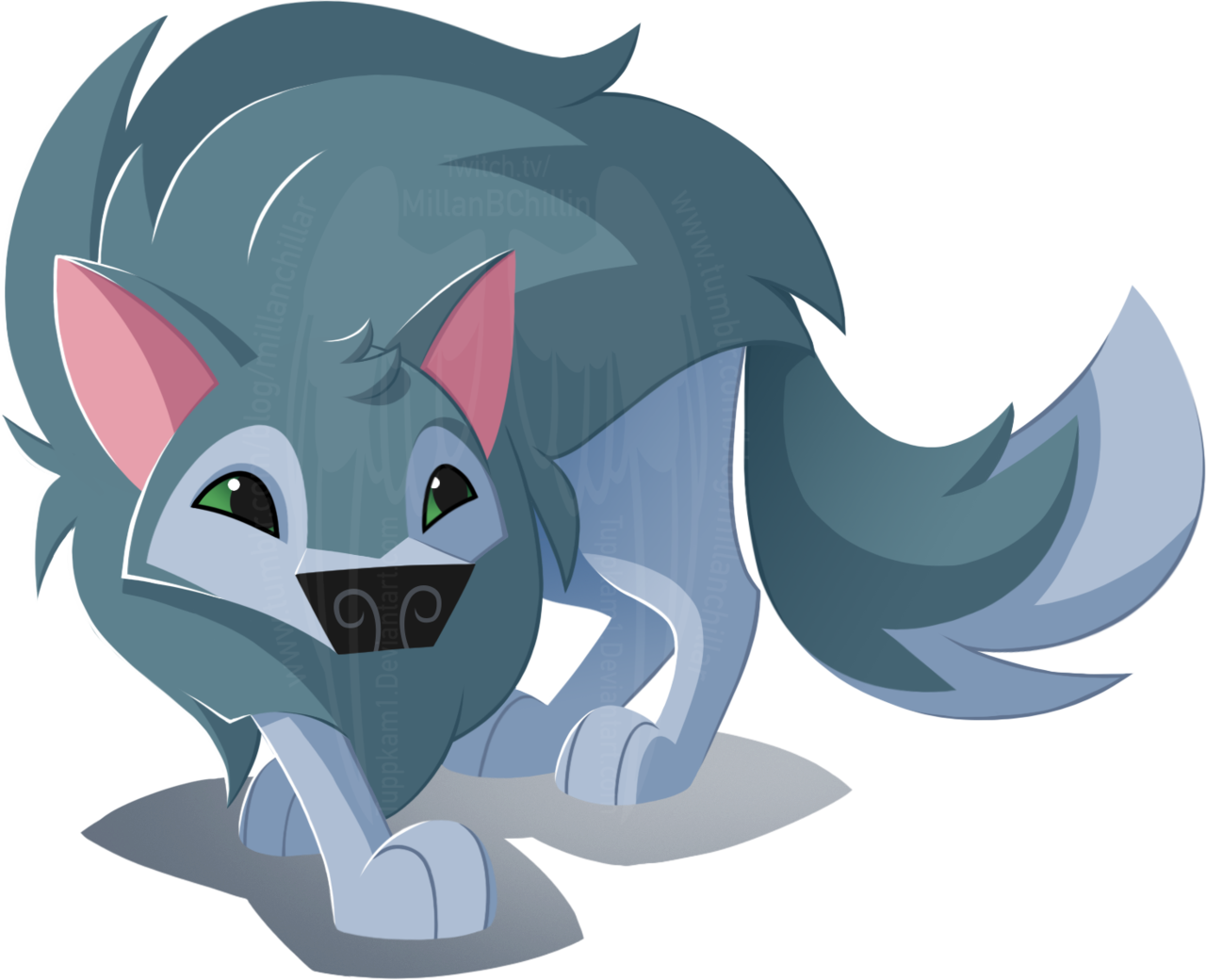 Animated Animal Jam Arctic Wolf PNG Image