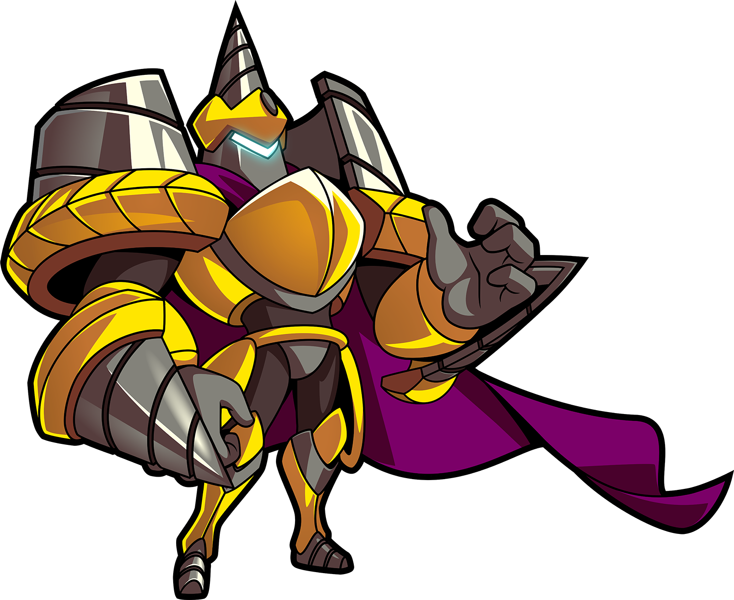 Animated Armored Knight Character PNG Image