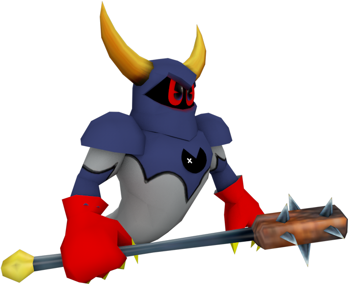 Animated Armored Knightwith Spear PNG Image