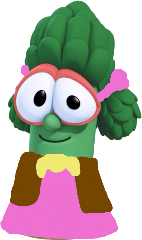 Animated Asparagus Character.png PNG Image