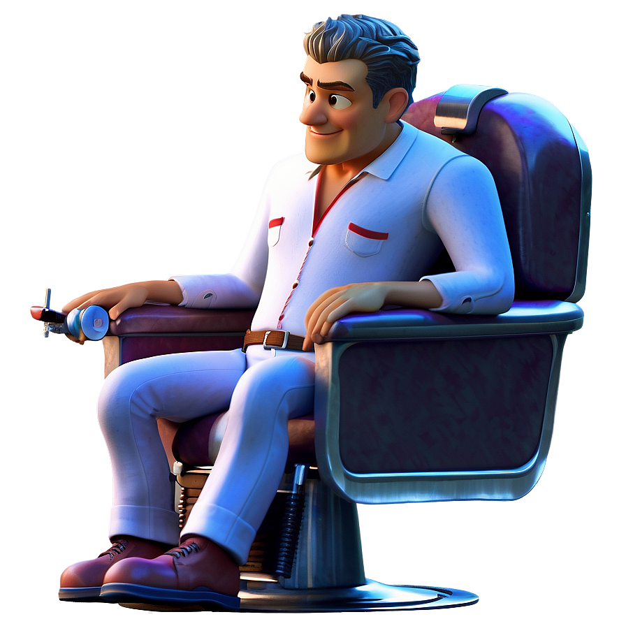 Animated Barber Character Png Nmk PNG Image