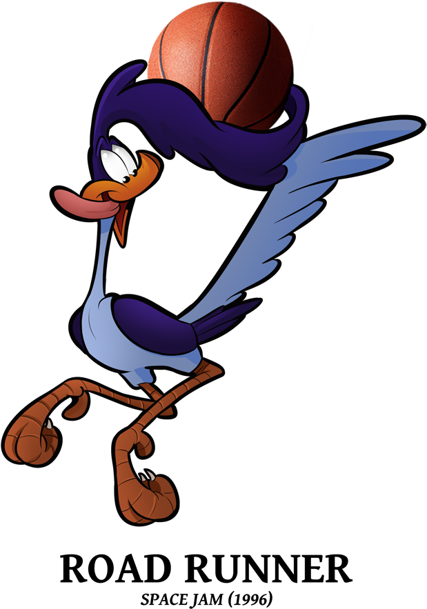 Animated Basketball Character Road Runner PNG Image