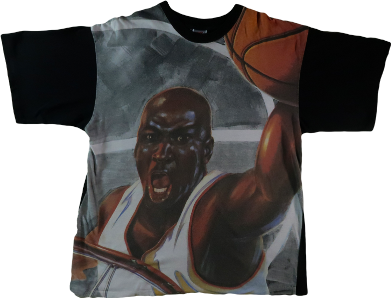 Animated Basketball Player Tshirt Design PNG Image