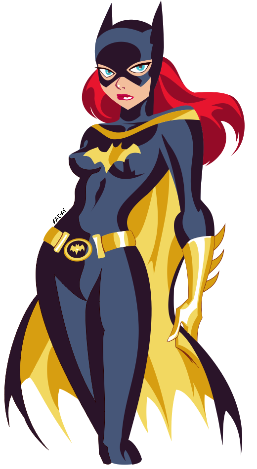 Animated Batgirl Pose PNG Image