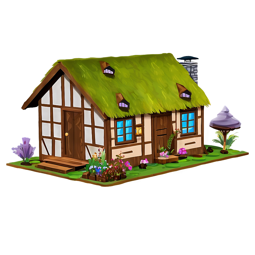 Animated Bear Cottage Png Oda PNG Image