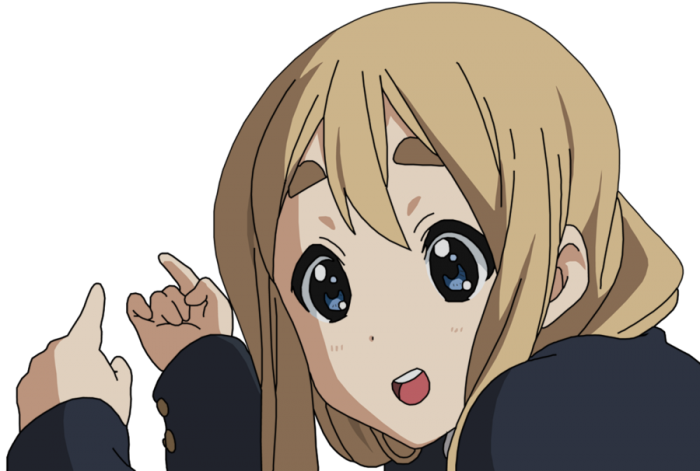 Animated Blonde Character Gesture PNG Image