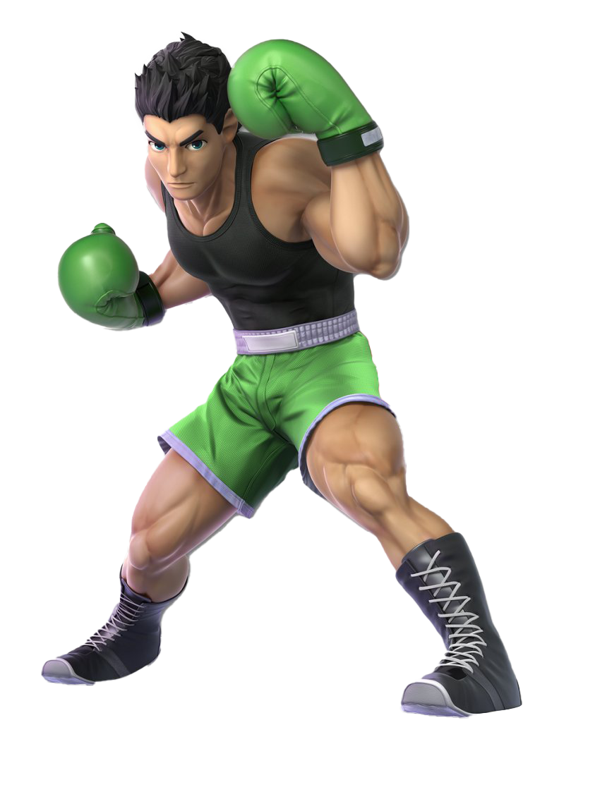 Animated Boxer Character Pose PNG Image