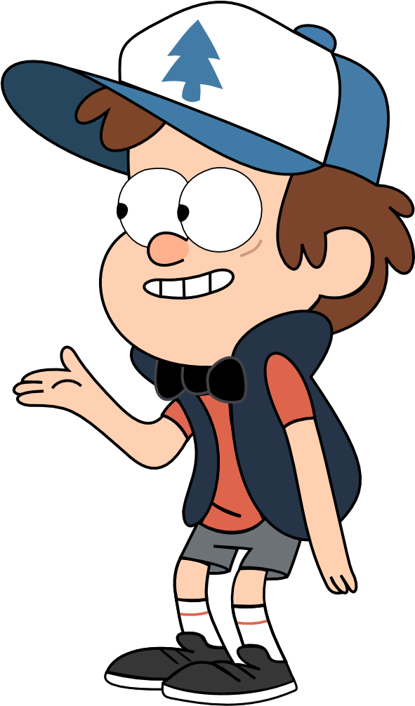 Animated Boyin Blue Capand Vest PNG Image