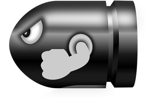 Animated Bullet Character PNG Image