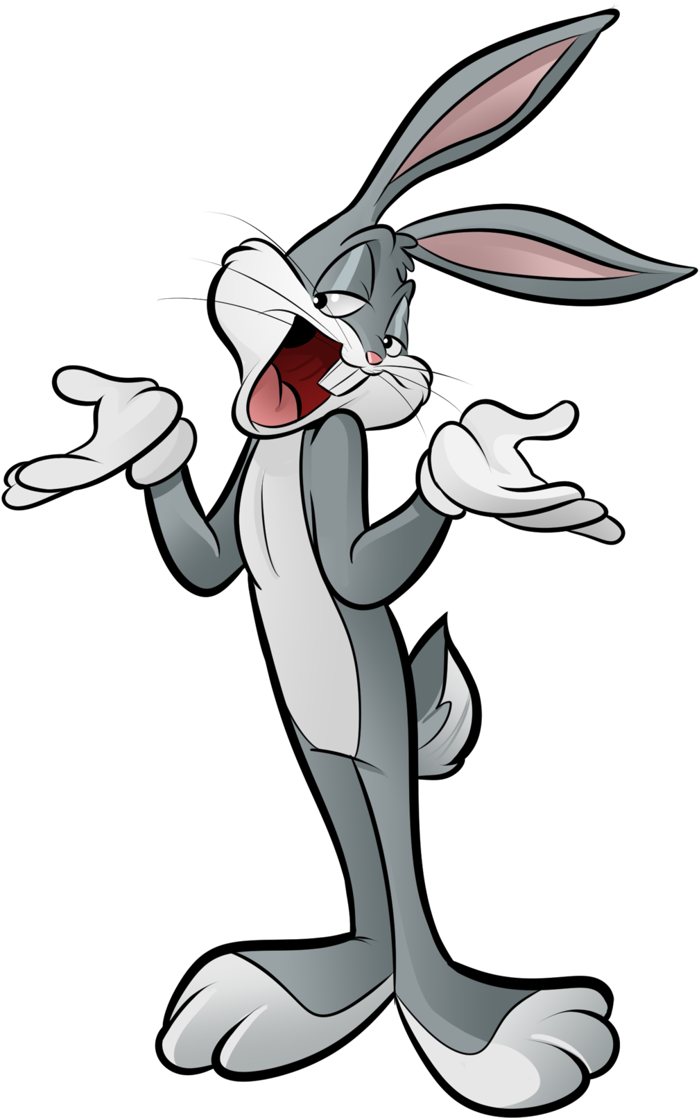 Animated Bunny Character Gesture PNG Image