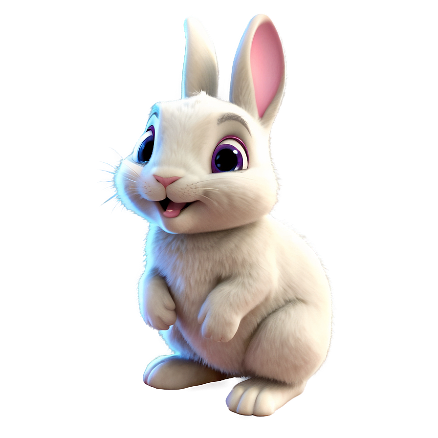 Animated Bunny Character Png Rna PNG Image