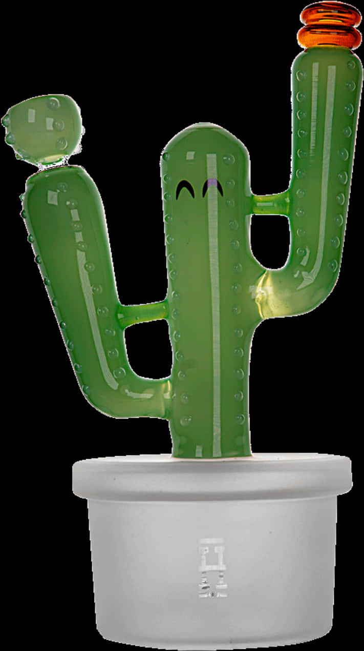 Animated Cactusin Pot PNG Image