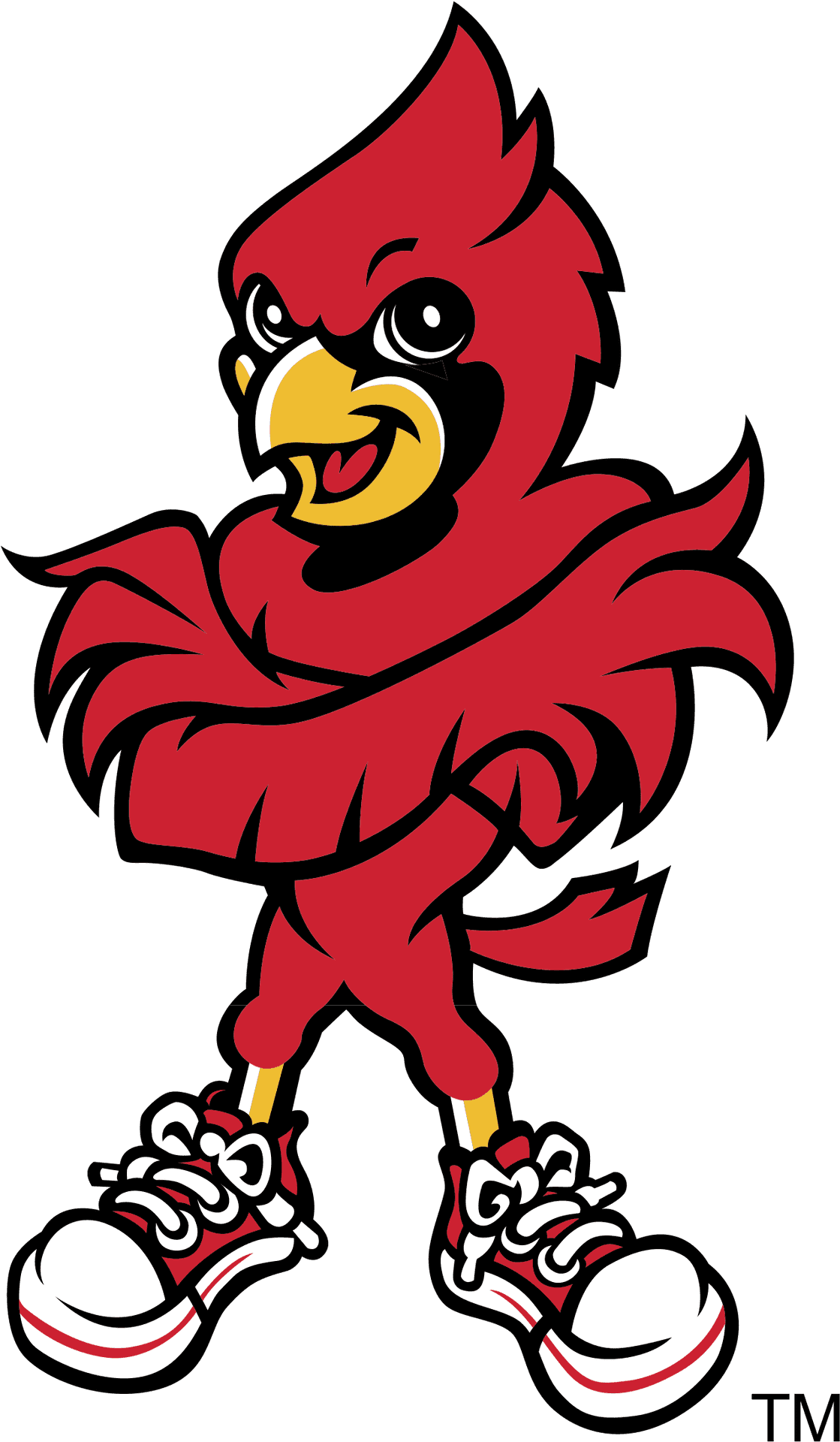 Animated Cardinal Mascot PNG Image