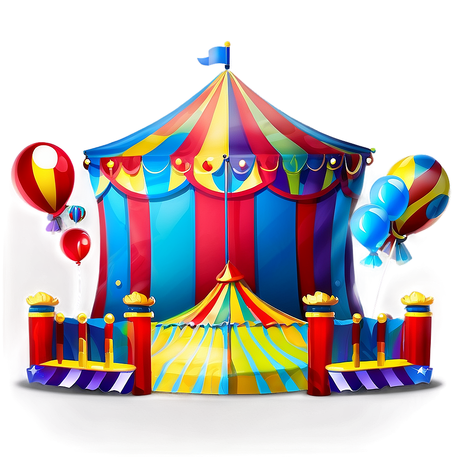 Animated Carnival Tent Scene Png 06282024 PNG Image