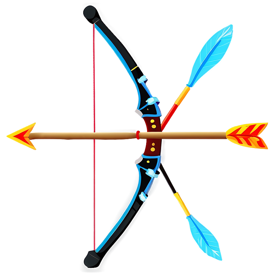 Animated Cartoon Bow And Arrow Png 05252024 PNG Image