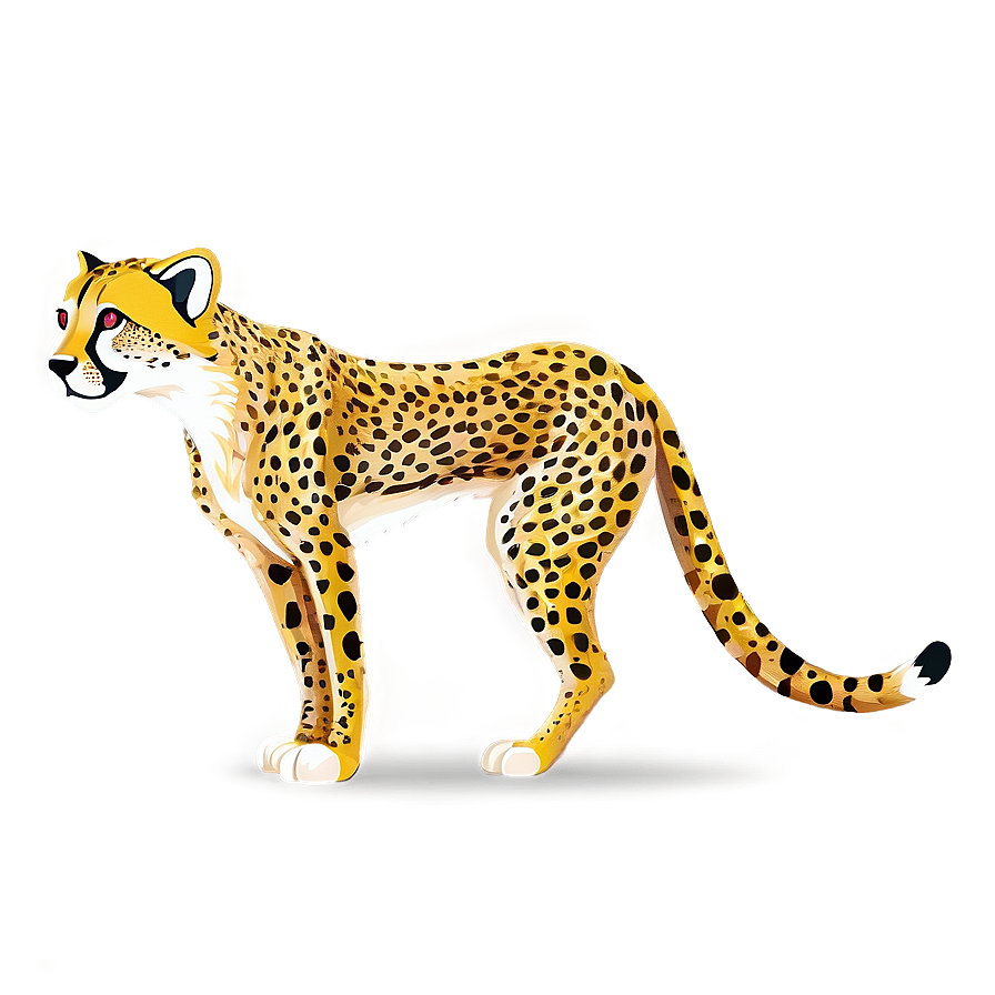 Animated Cartoon Cheetah Png Auw96 PNG Image