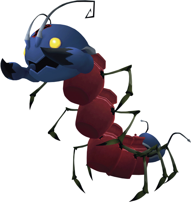 Animated Centipede Character PNG Image