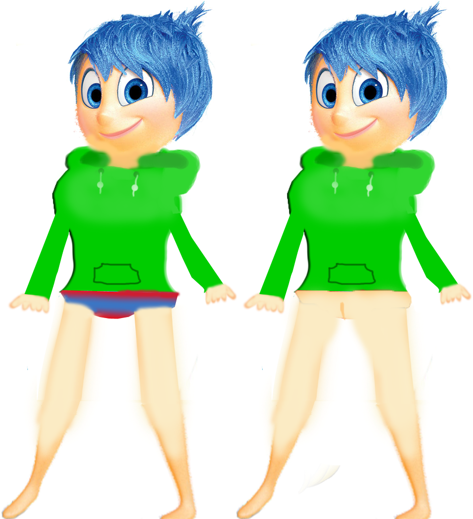 Animated Character In Green Hoodie PNG Image