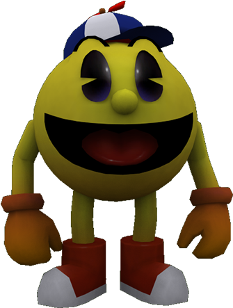 Animated Character Pac Manwith Cap PNG Image