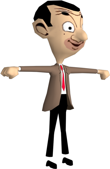 Animated Character With Tie PNG Image