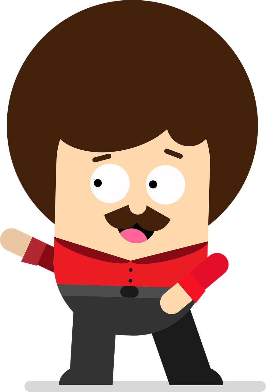 Animated Characterin Red Shirt PNG Image