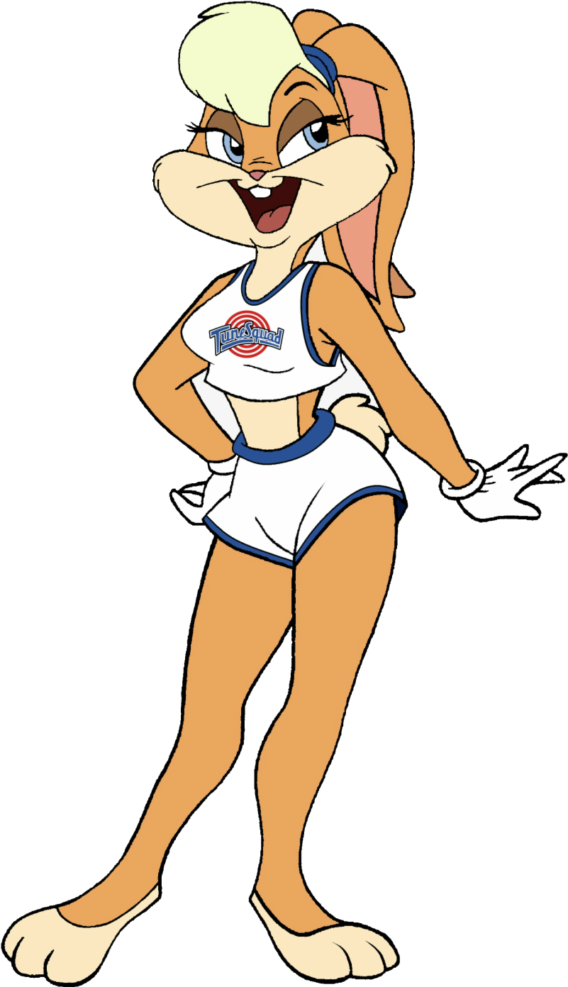 Animated Cheerleader Bunny PNG Image