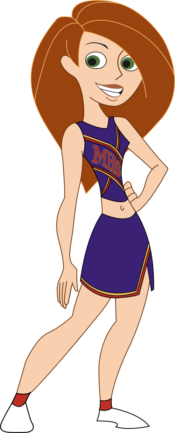 Animated Cheerleader Character PNG Image