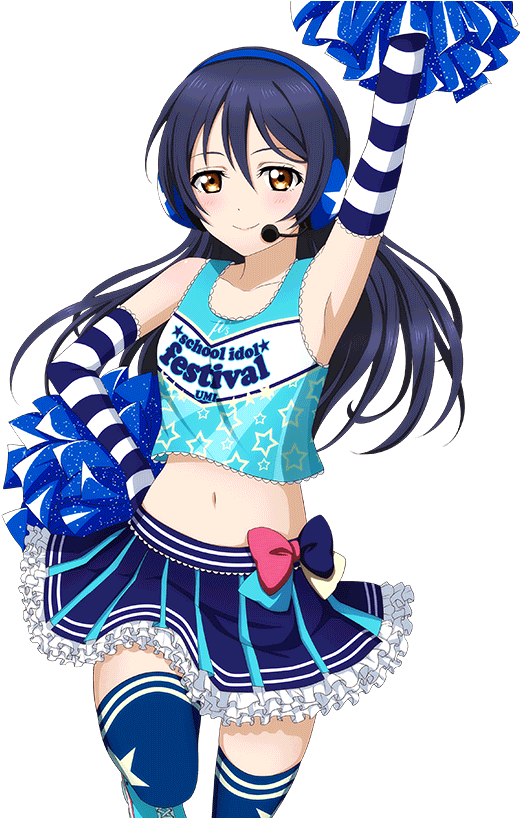 Animated Cheerleader Pose PNG Image