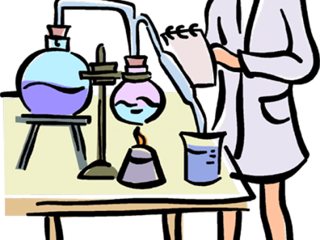 Animated Chemistry Experiment Illustration PNG Image