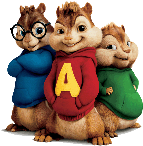 Animated Chipmunk Trio.png PNG Image