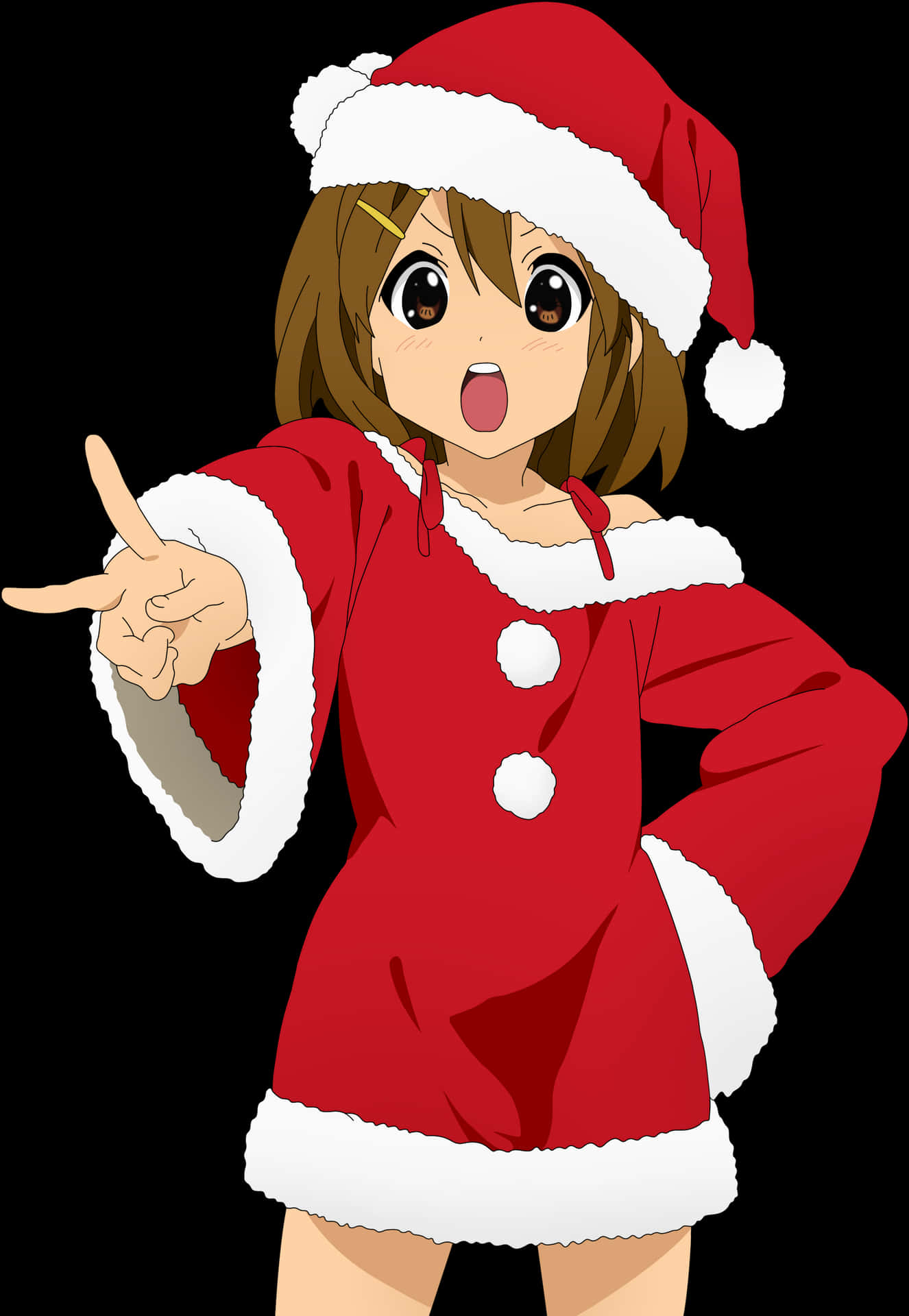 Animated Christmas Santa Costume PNG Image