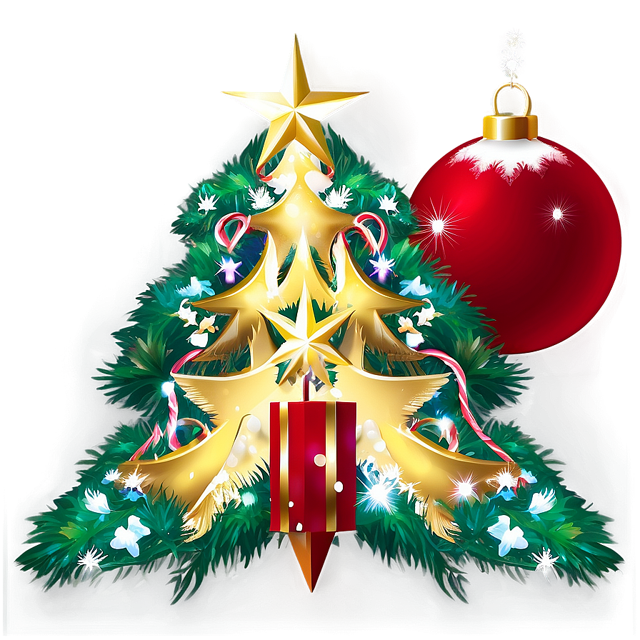 Animated Christmas Tree Star Png Xak63 PNG Image