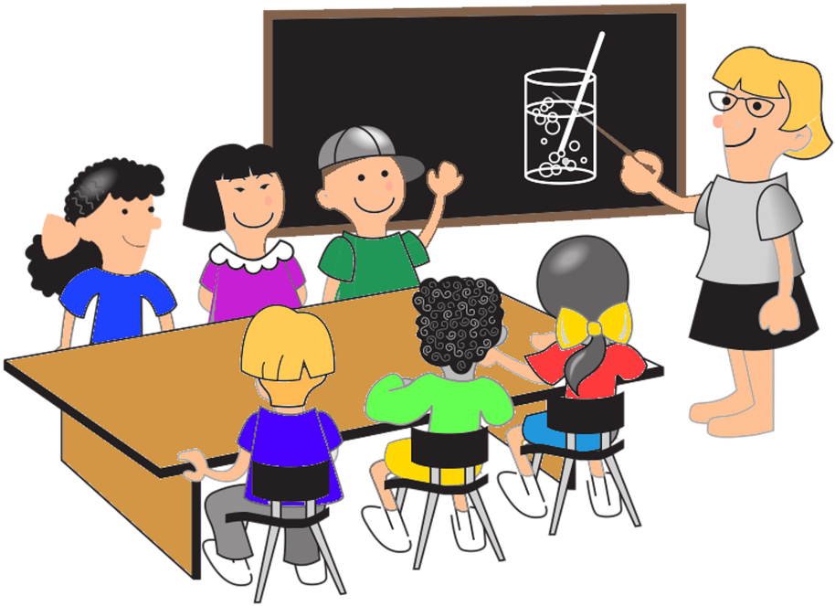 Animated Classroom Activity PNG Image