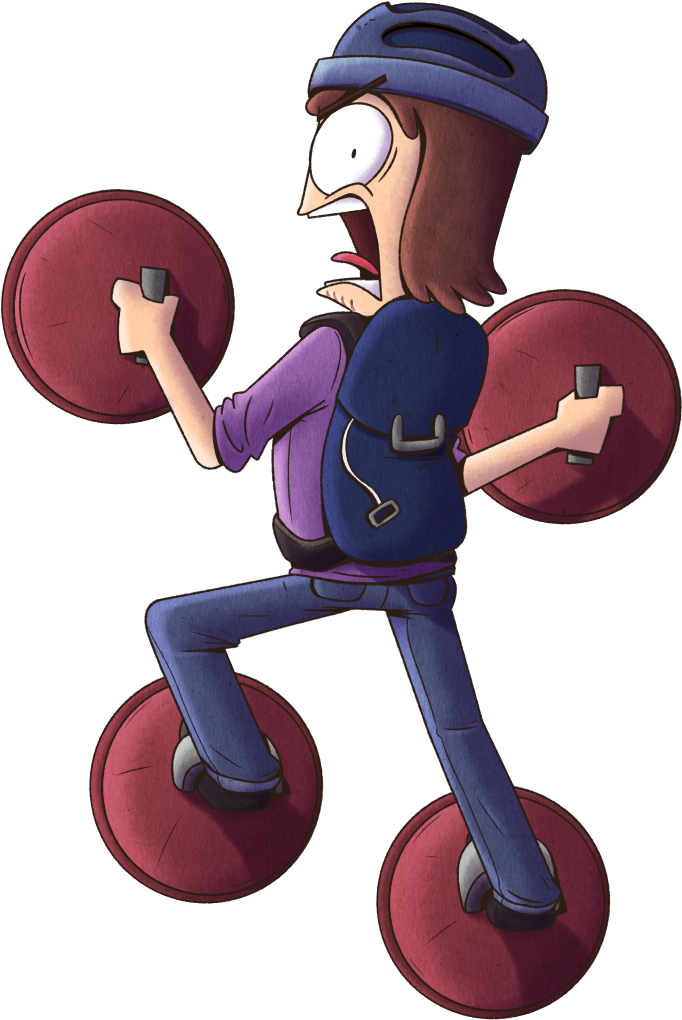 Animated Climber Scaling Wall PNG Image