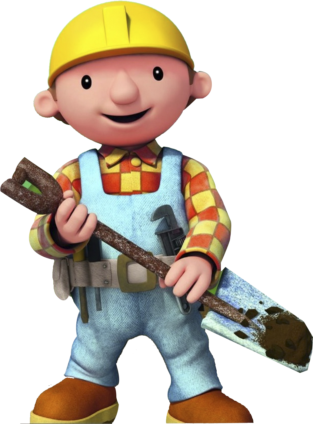 Animated Construction Characterwith Tools.png PNG Image