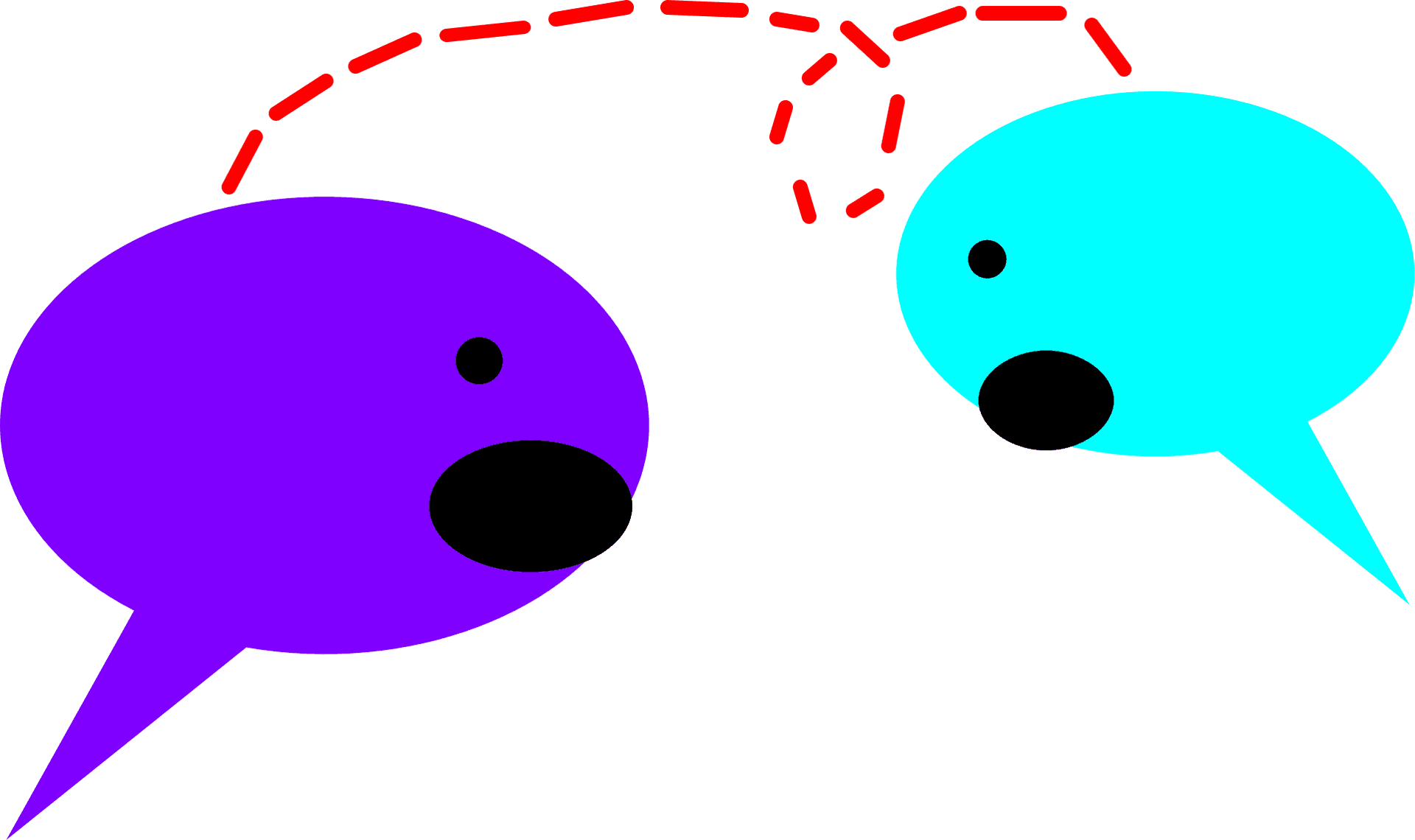 Animated Conversation Bubbles PNG Image