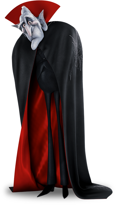 Animated Count Dracula Character PNG Image